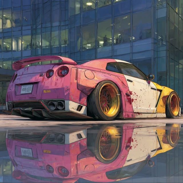 日产,GTR,破壁,宫崎,骏,漫画,炸裂
